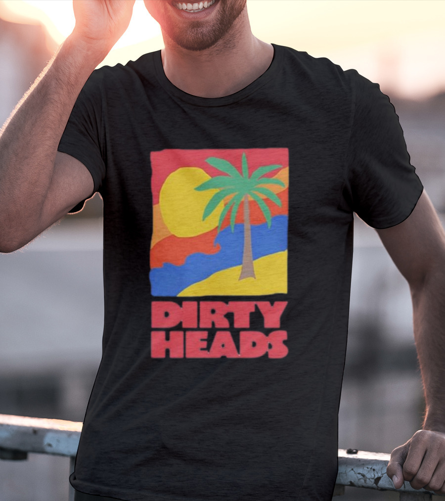 Dirty Heads Palm Tree Sunset Beach Vibes T-Shirt