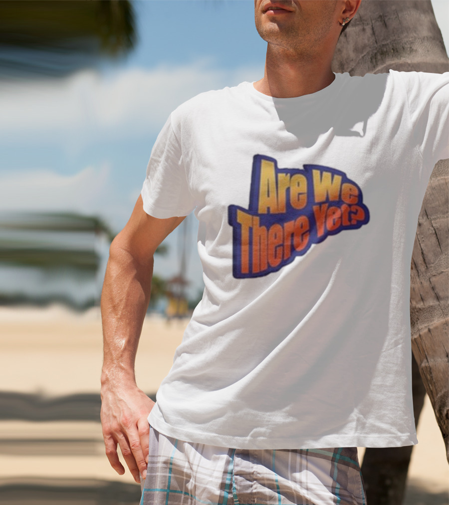 James Marriott Are We There Yet Retro Text T-Shirt