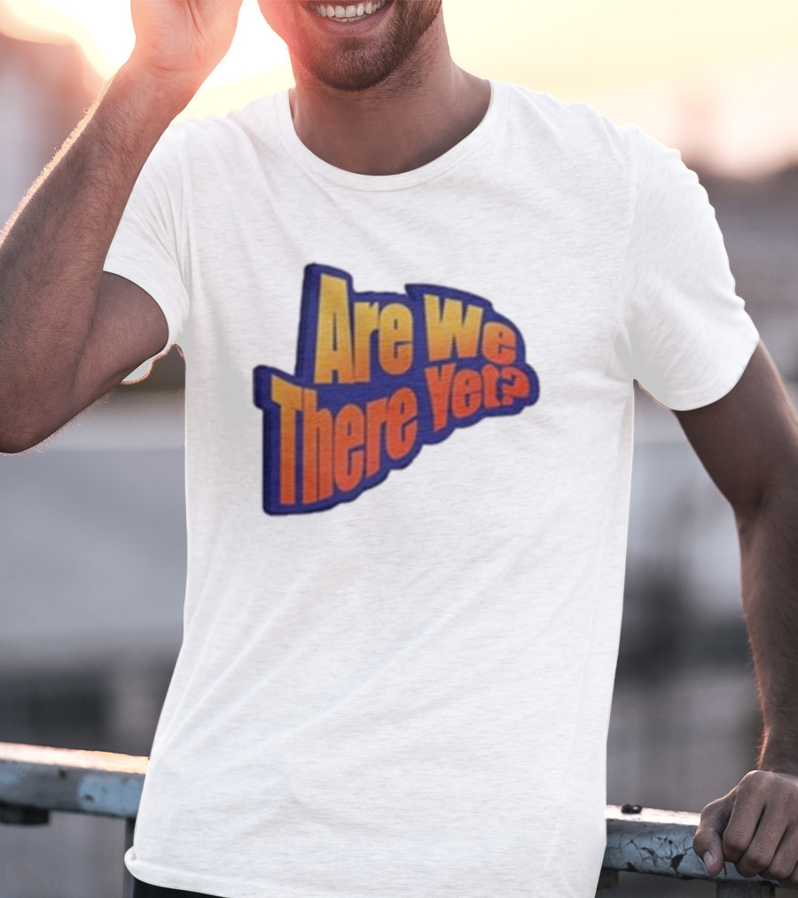 James Marriott Are We There Yet Retro Text T-Shirt