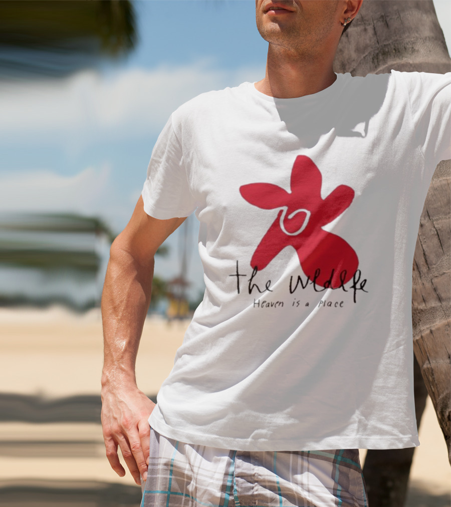 The Wldlfe Heaven Is A Place Red Flower T-Shirt