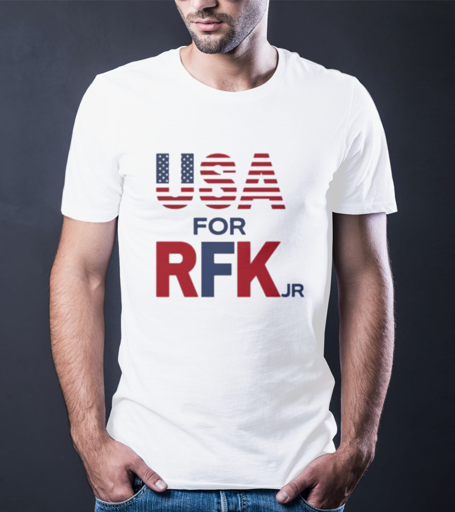 USA For RFK Jr American Flag T-Shirt