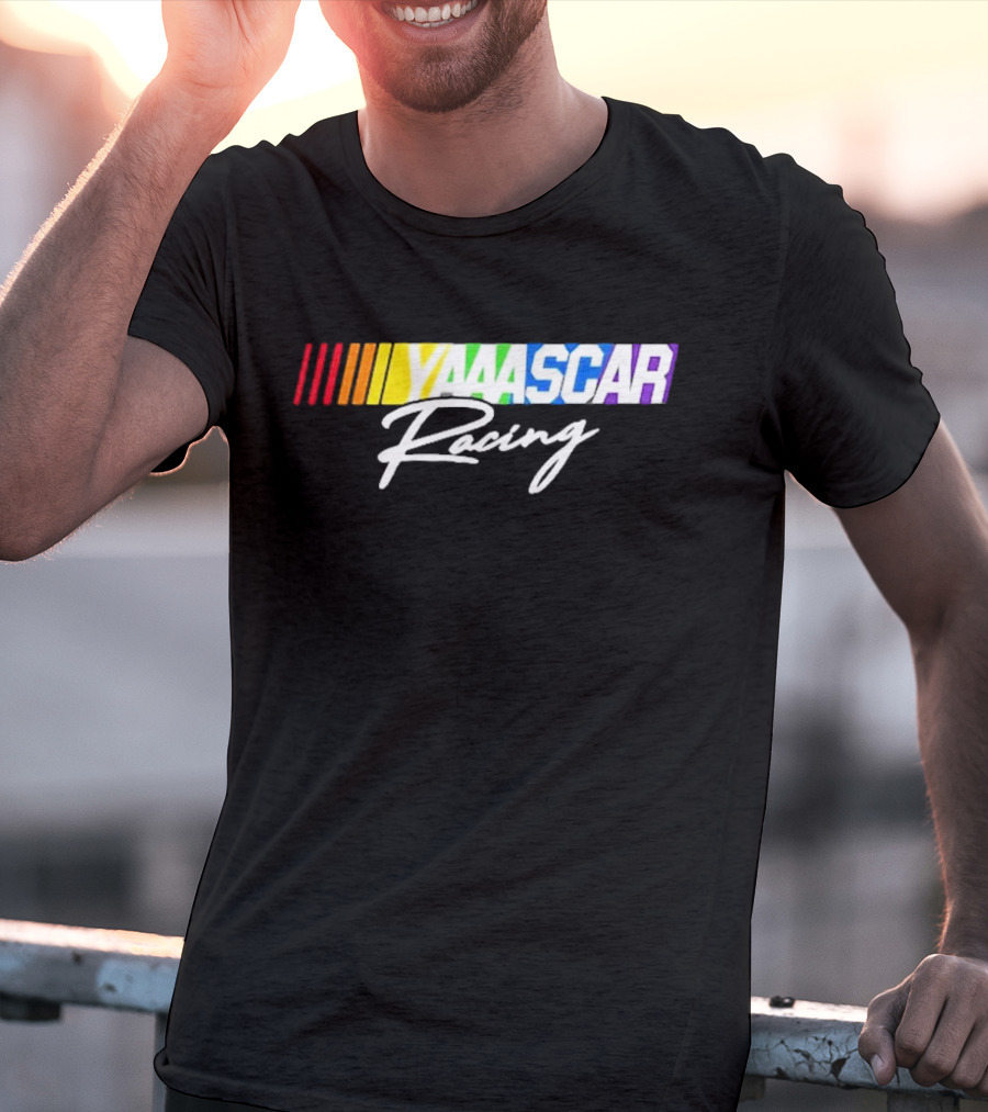 NASCAR Yaaascar Racing Checkered Flag Sports T-Shirt
