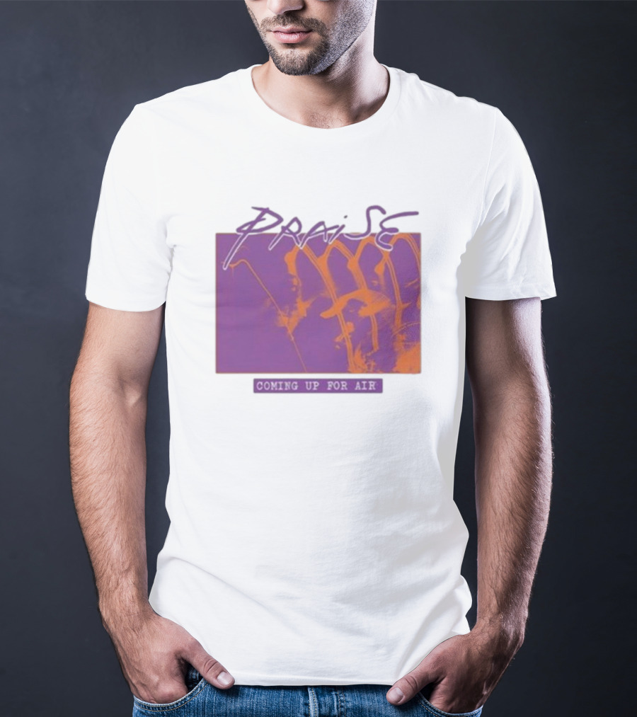 Praise Coming Up For Air Purple And Orange Abstract T-Shirt