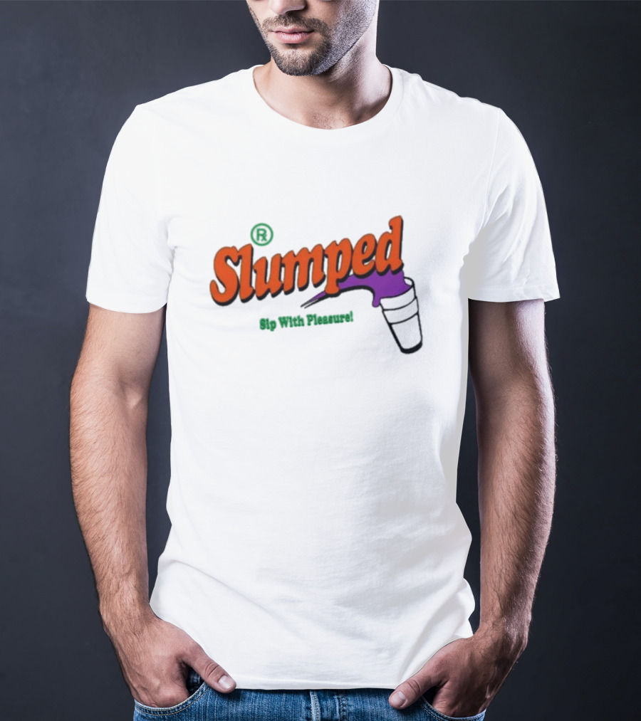 Slumpedboyz Newport Sip With Pleasure Slumped Cup T-Shirt
