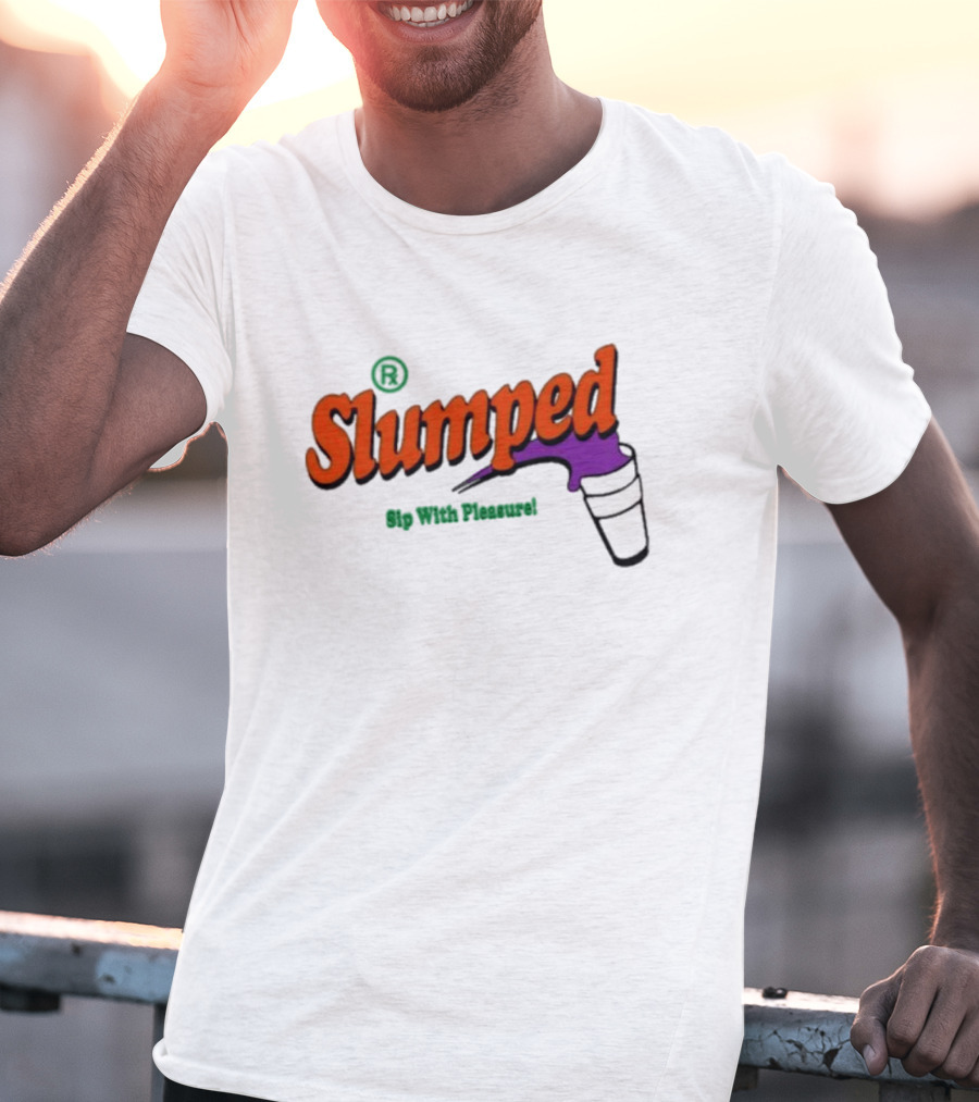 Slumpedboyz Newport Sip With Pleasure Slumped Cup T-Shirt