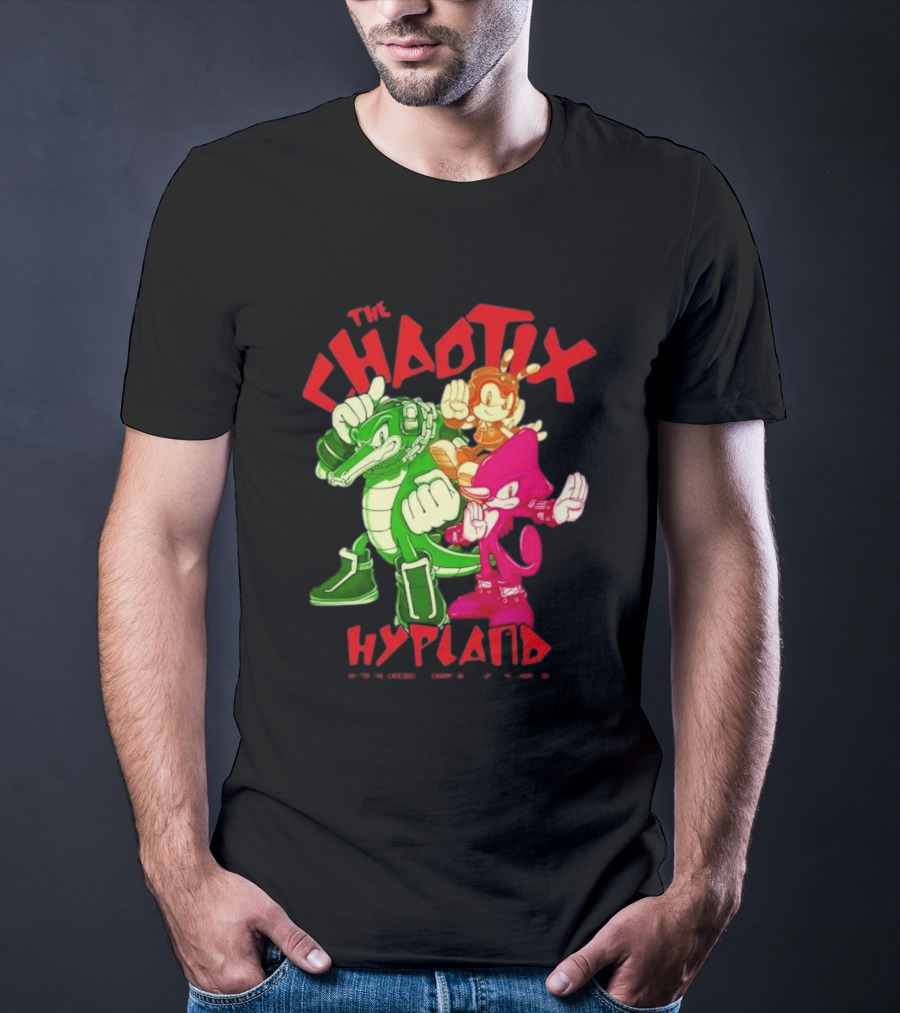 The Chaotix Hypland Vector The Crocodile Charmy Bee Espio The Chameleon T-Shirt