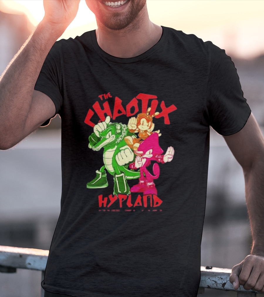 The Chaotix Hypland Vector The Crocodile Charmy Bee Espio The Chameleon T-Shirt