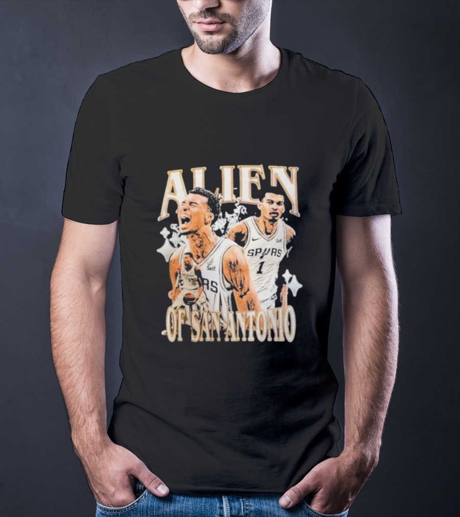 Alien Of San Antonio Spurs Basketball Star T-Shirt