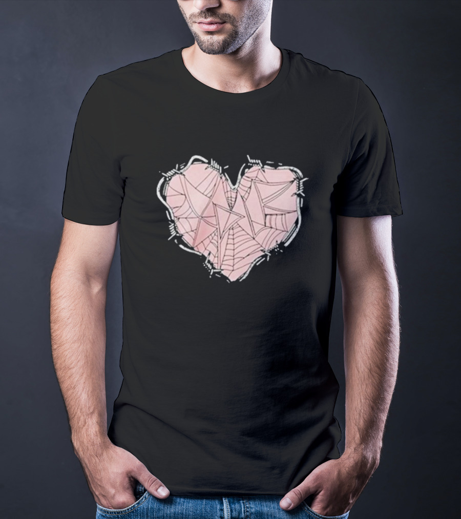 Xplr Barbed Wire Heart Geometric T-Shirt