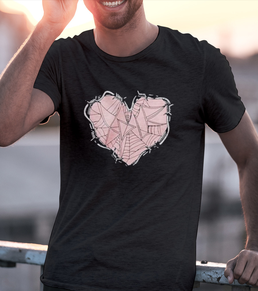 Xplr Barbed Wire Heart Geometric T-Shirt