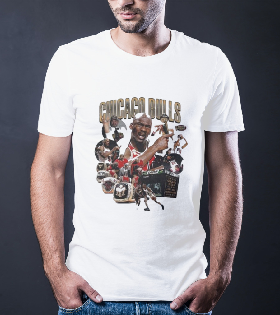 Chicago Bulls NBA Legends And Victory Celebrations T-Shirt