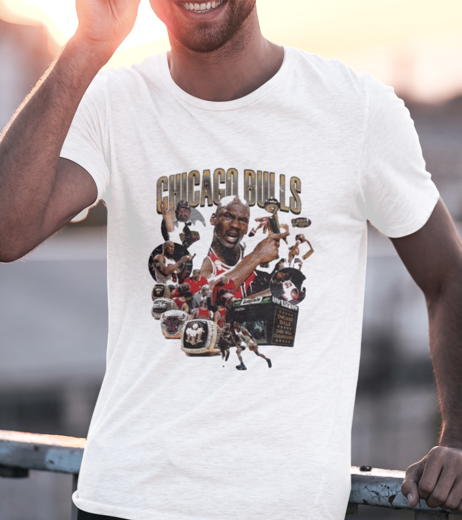 Chicago Bulls NBA Legends And Victory Celebrations T-Shirt