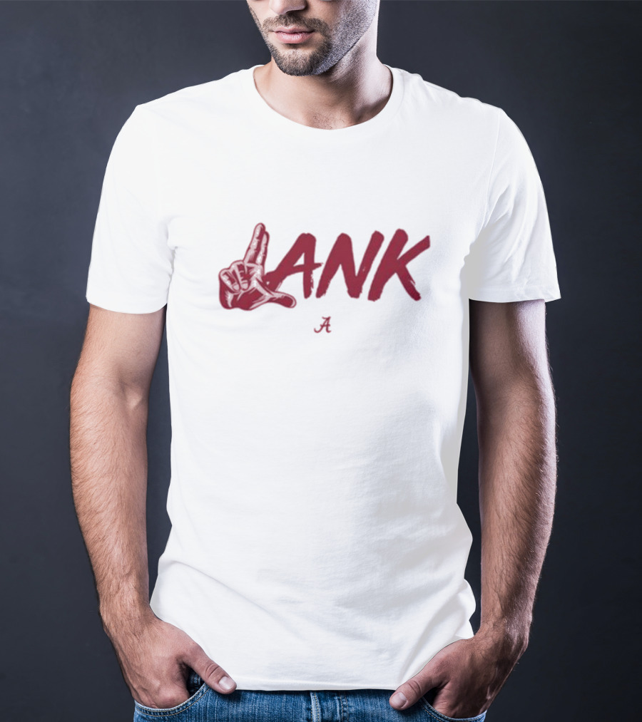 Lank Hand Sign Alabama Crimson Red T-Shirt