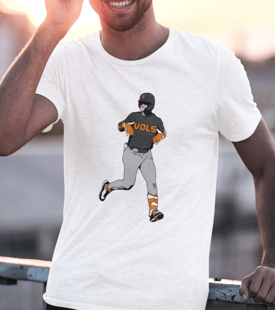 VOLS Baseball Player Bubblegum T-Shirt