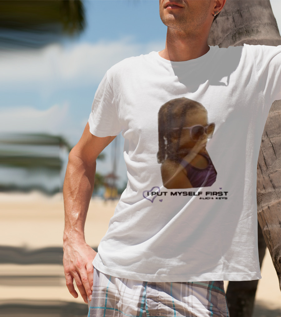 I PUT MYSELF FIRST Keys Affirmations Kid Sunglasses T-Shirt