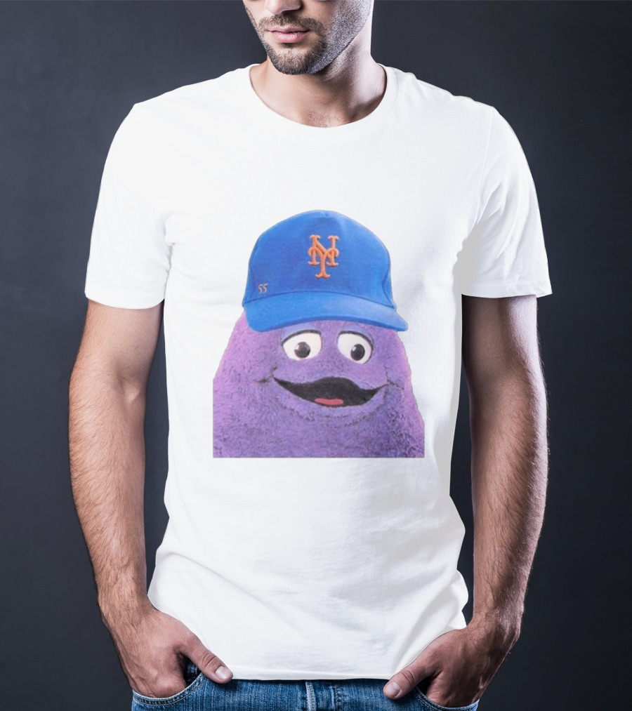Lgm Grimace New York Mets Mascot Baseball Cap T-Shirt