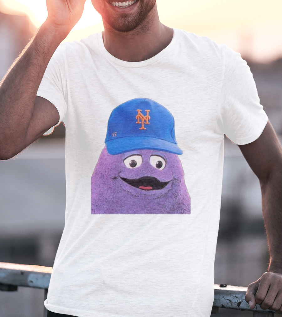 Lgm Grimace New York Mets Mascot Baseball Cap T-Shirt