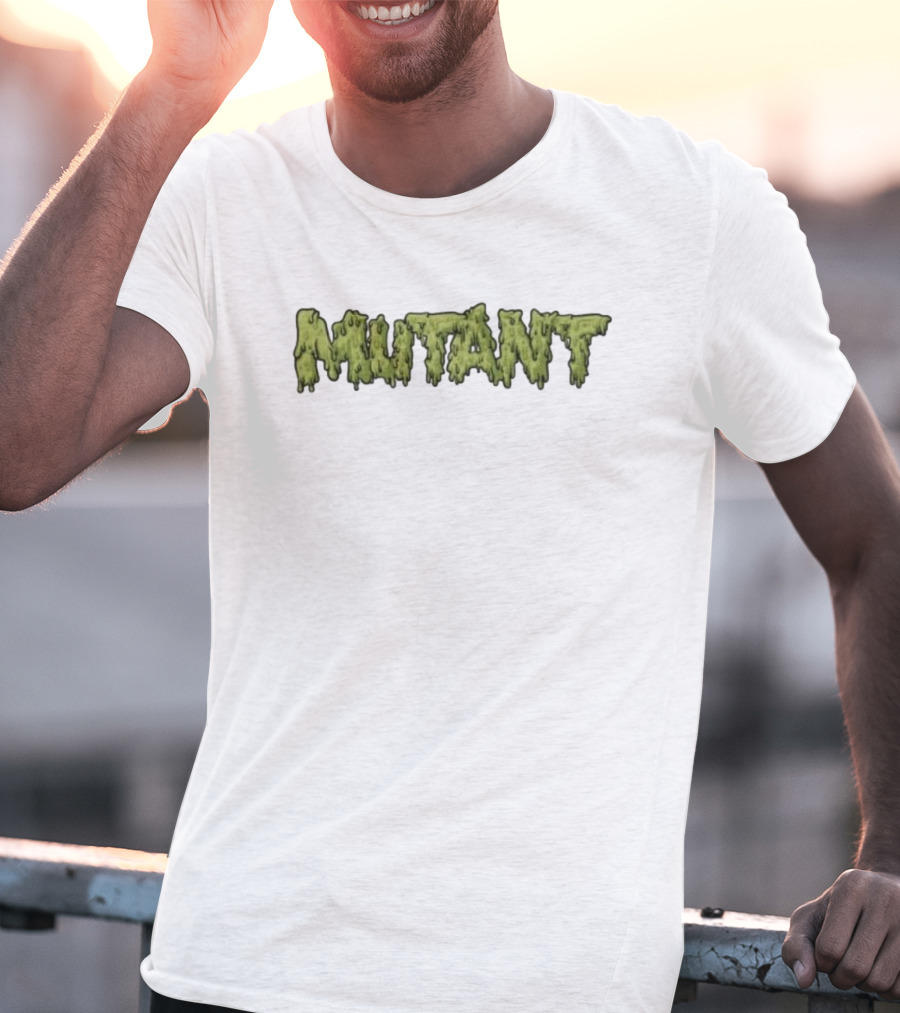 Mutant Threads Dripping Text T-Shirt