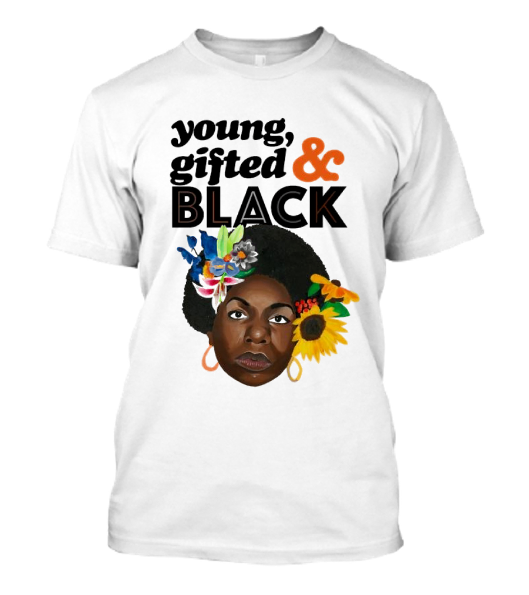 Young Gifted And Black Nina En Printemps T-Shirt