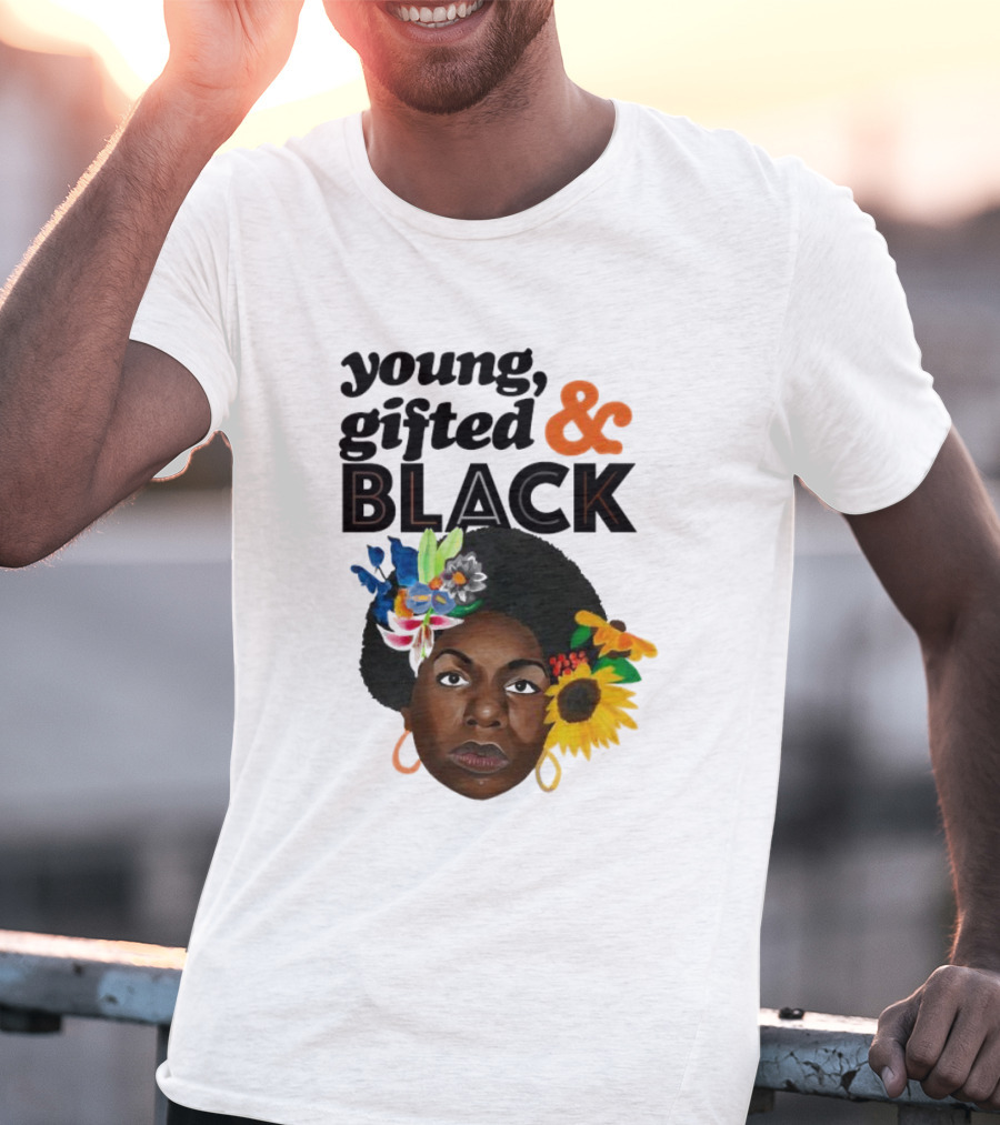 Young Gifted And Black Nina En Printemps T-Shirt
