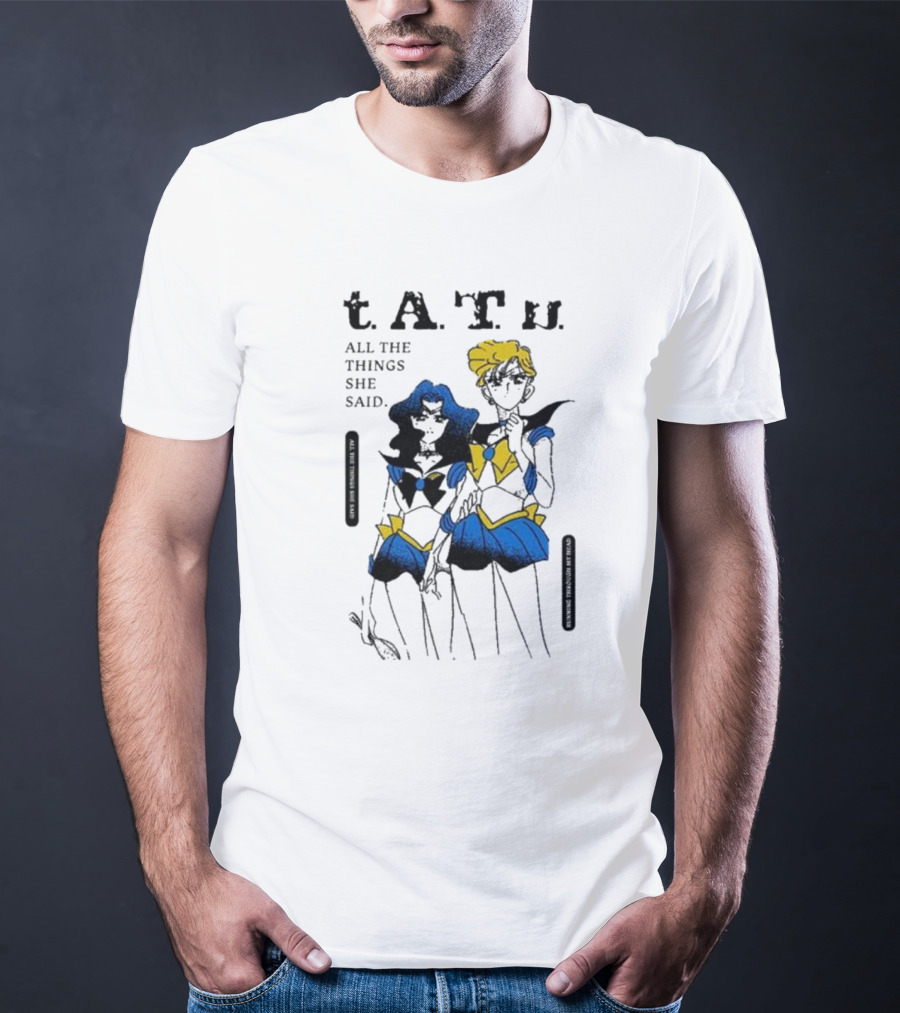 T.A.T.u. All The Things She Said Sailor Moon Inspired Characters T-Shirt