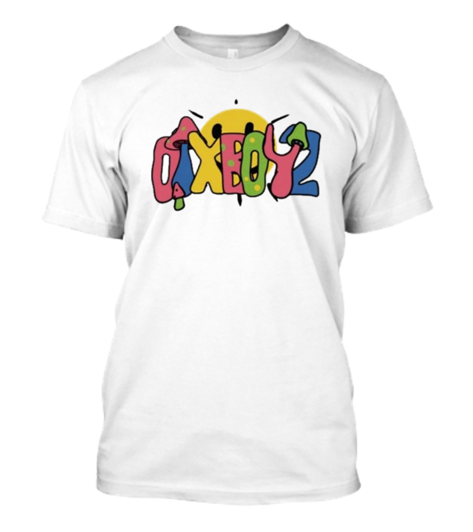 Otxboyz Microdose Smiley Face Psychedelic Bubble Letters T-Shirt