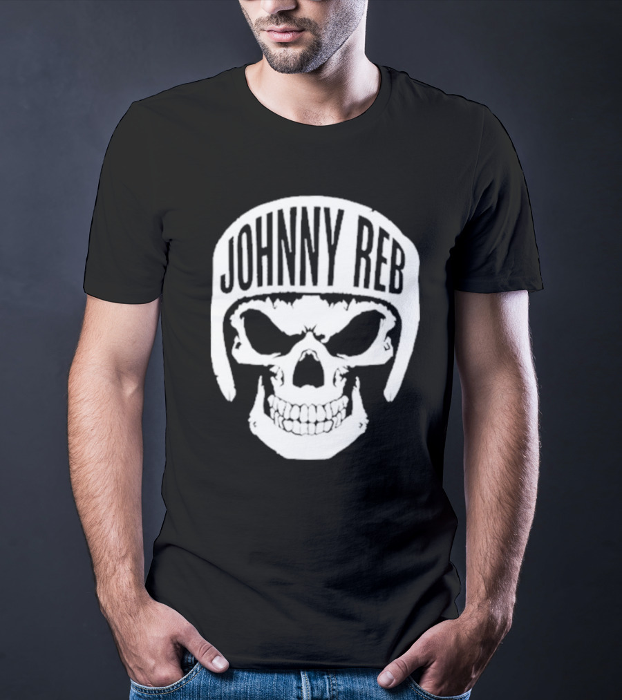 Johnny Reb Skull Helmet Classic T-Shirt