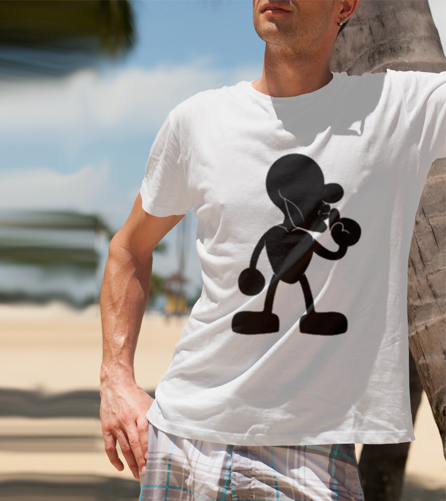 Yeet Team Mr Mew Iconic Silhouette And Dog Collaboration T-Shirt