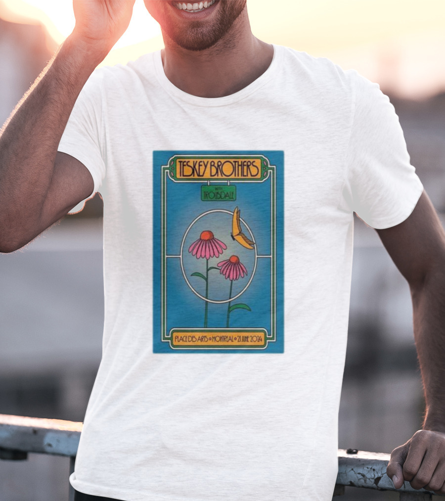 Teskey Brothers With Iron And Wine Place Des Arts Montreal June 21 T-Shirt
