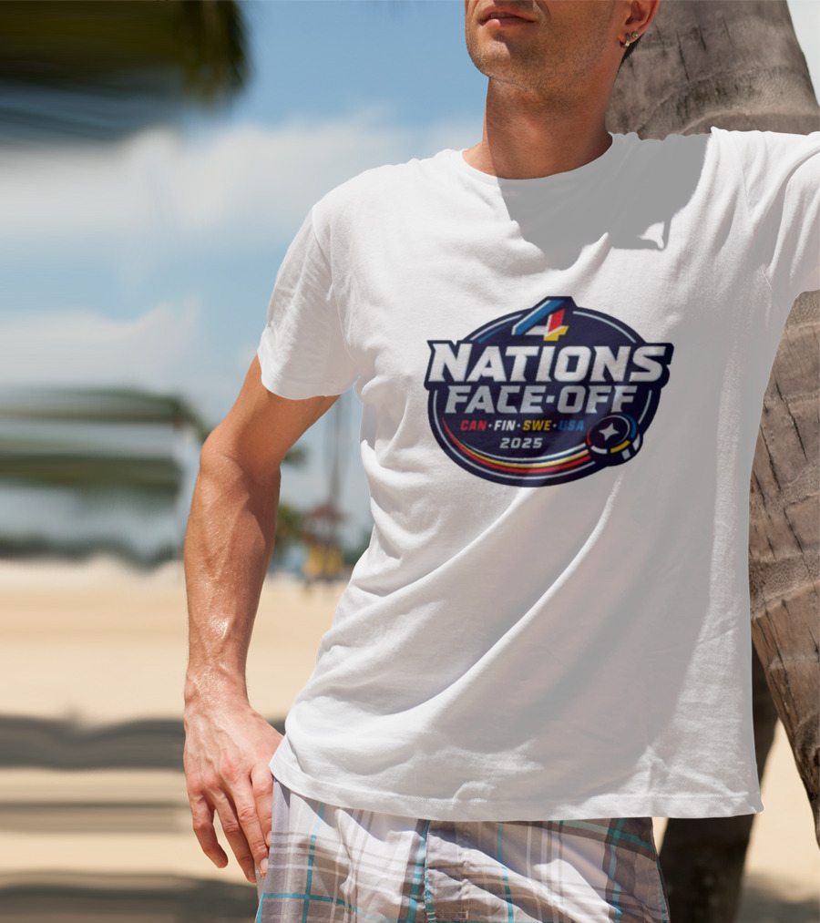 4 Nations Face-Off 2025 CAN FIN SWE USA T-Shirt