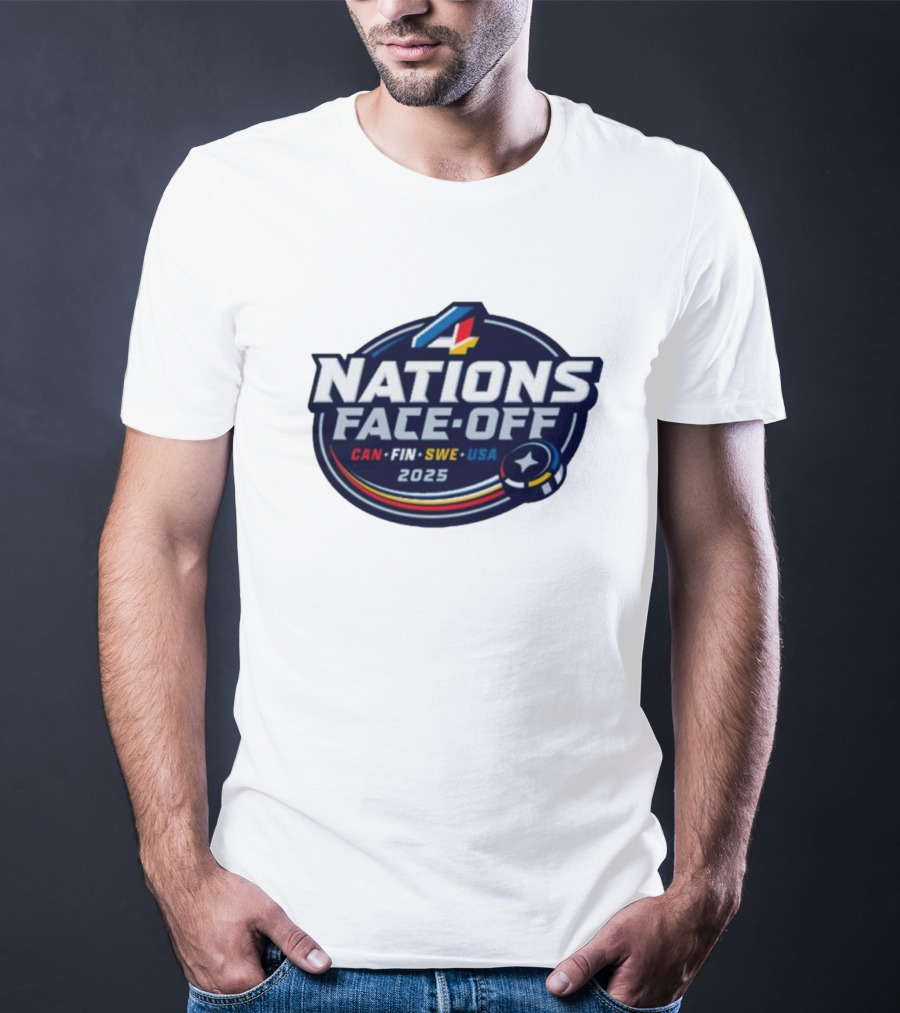 4 Nations Face-Off 2025 CAN FIN SWE USA T-Shirt