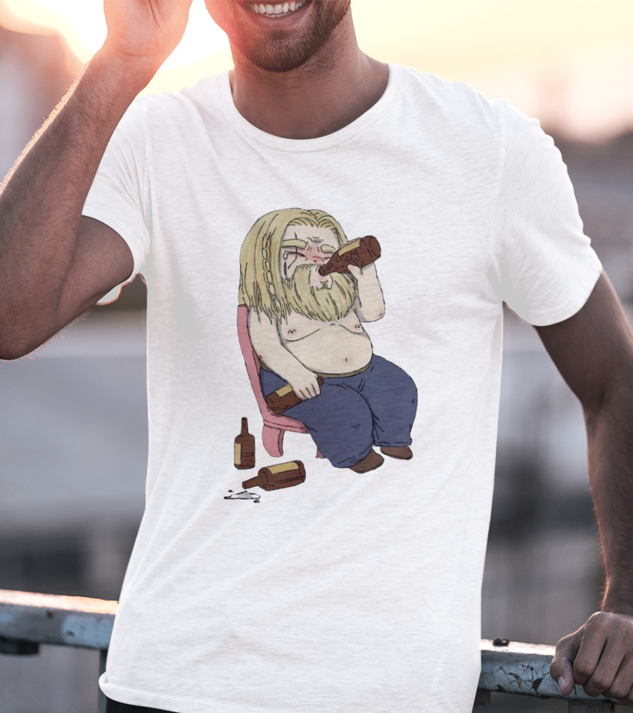 Avengers Endgame Thor Fat Drinking T-Shirt