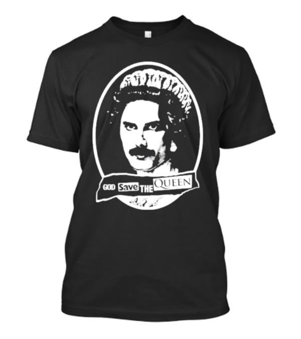 Freddie Mercury God Save The Queen Iconic T-Shirt