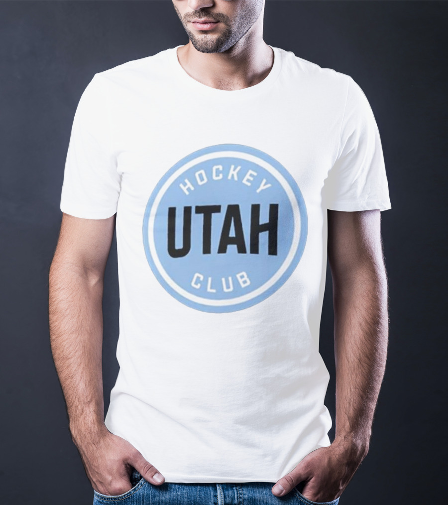 Utah Hockey Club Blue Circular Emblem T-Shirt