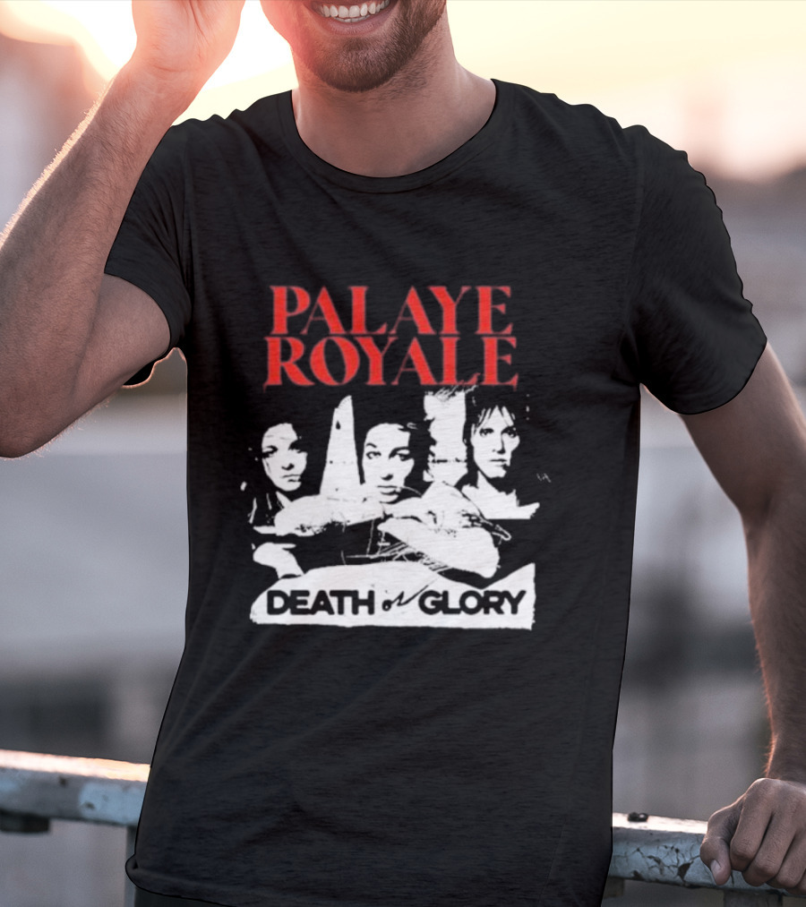 Palaye Royale Death Or Glory Band Member Portrait Trio T-Shirt