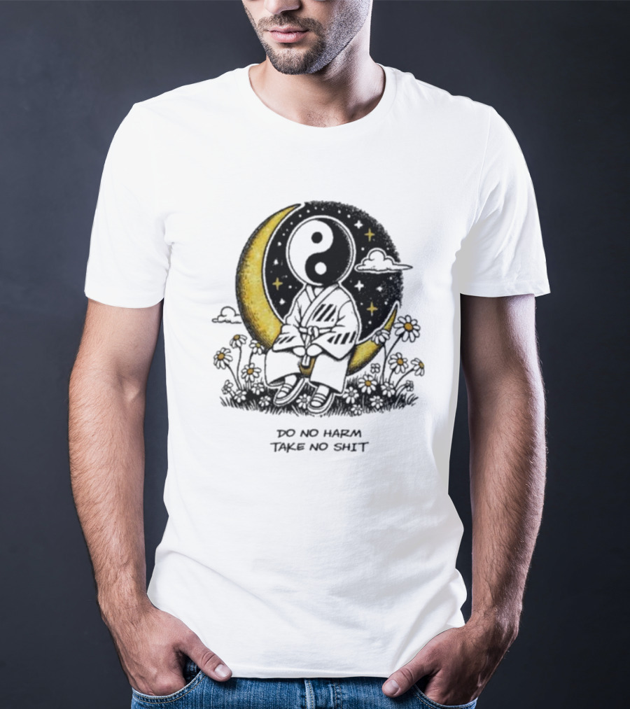 Third Eye Kingdom Yin Yang Moon Do No Harm Take No Shit T-Shirt