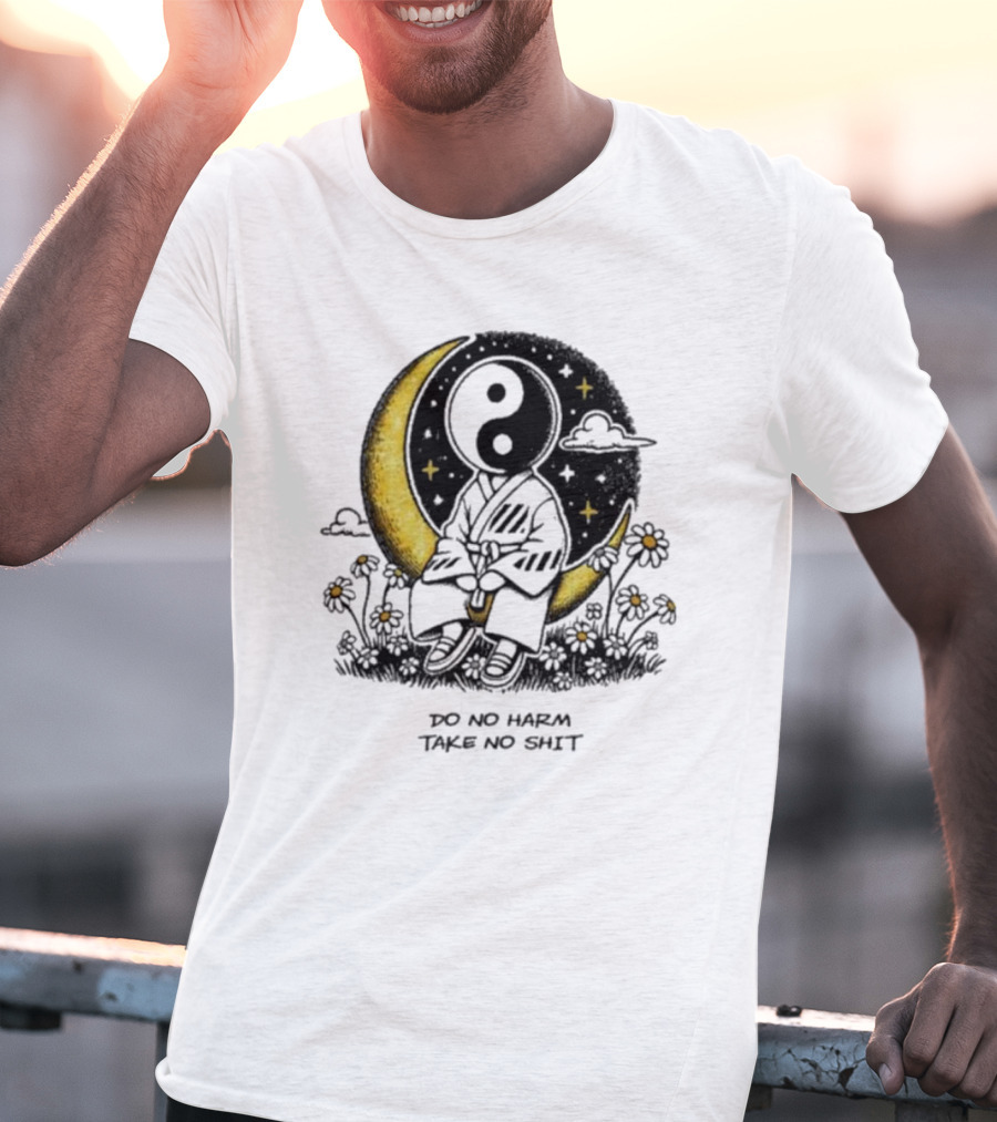 Third Eye Kingdom Yin Yang Moon Do No Harm Take No Shit T-Shirt