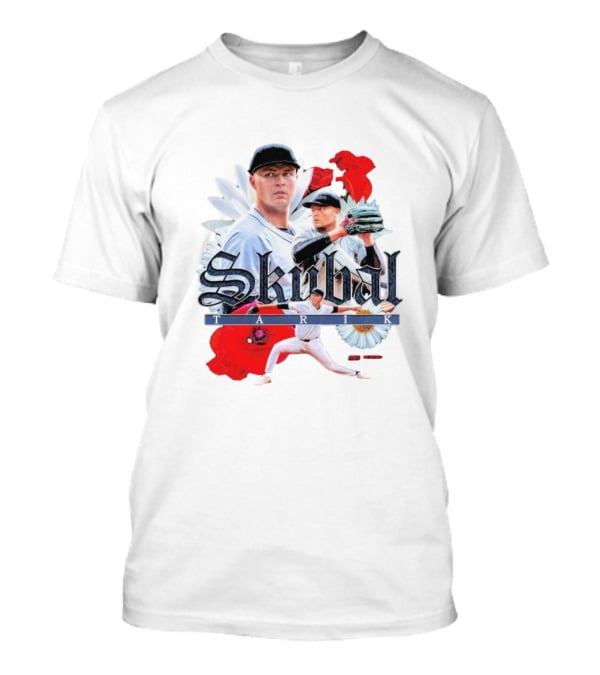 Skubal Tarik Baseball Player Floral Collage T-Shirt