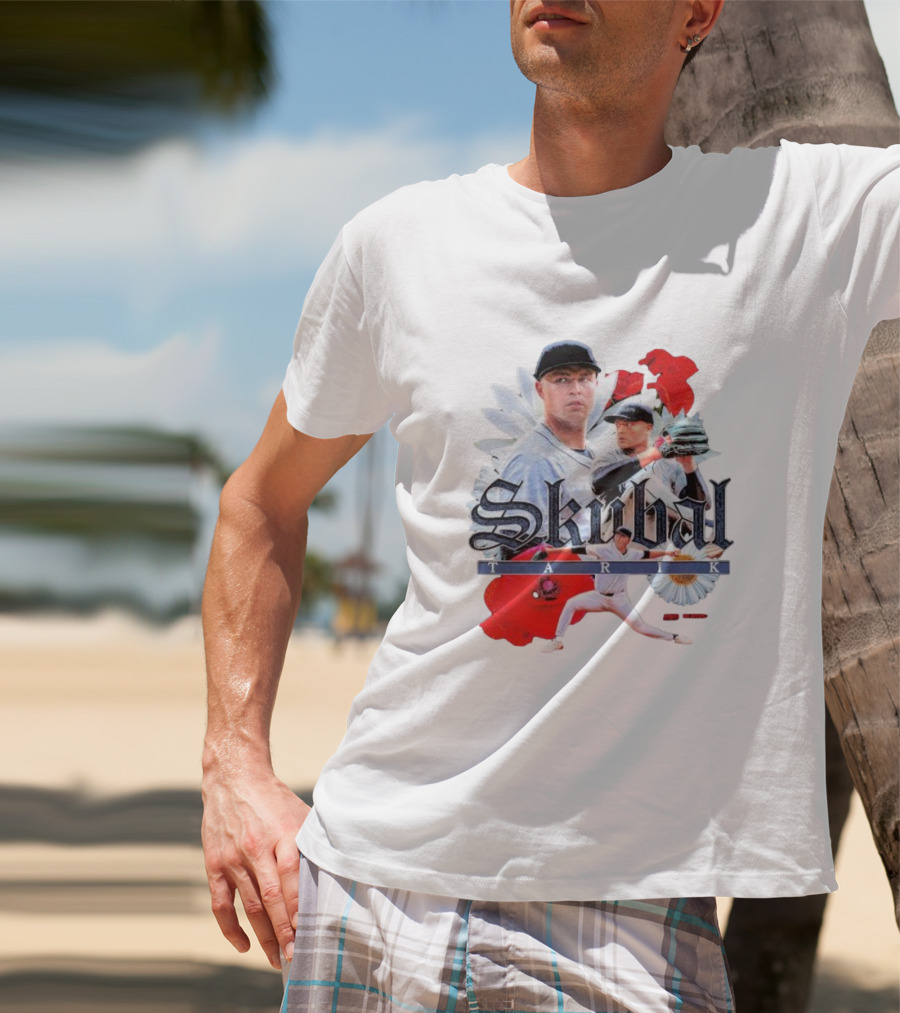 Skubal Tarik Baseball Player Floral Collage T-Shirt