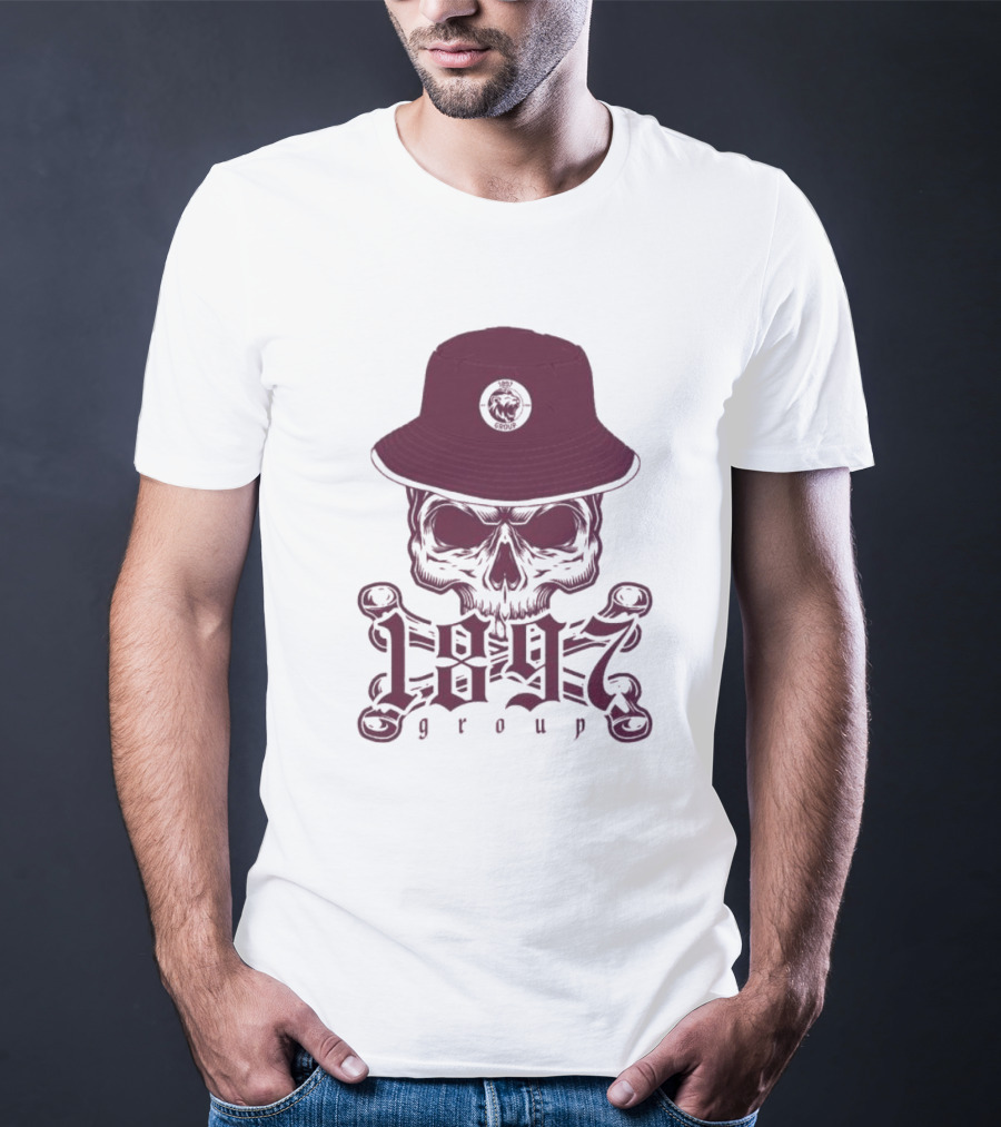 1897 Group Skull With Hat T-Shirt