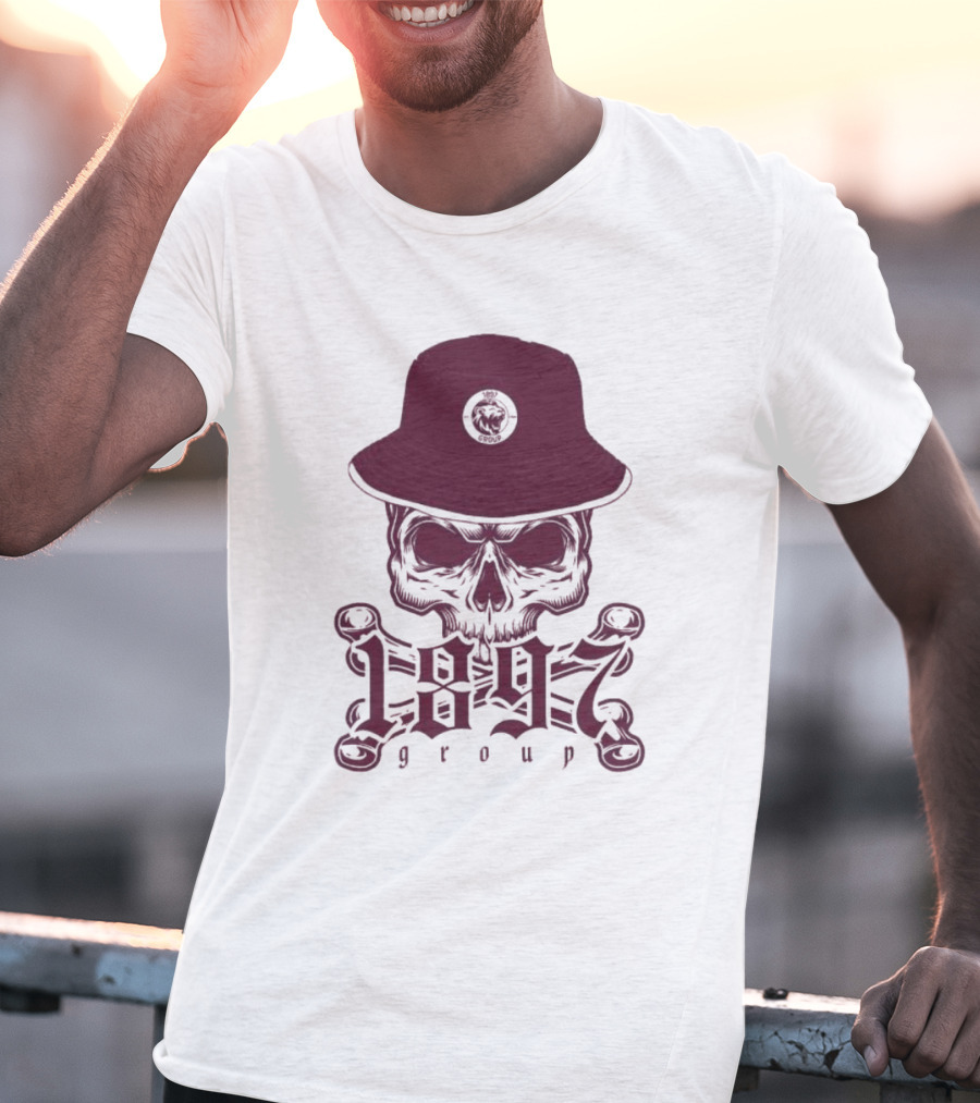 1897 Group Skull With Hat T-Shirt