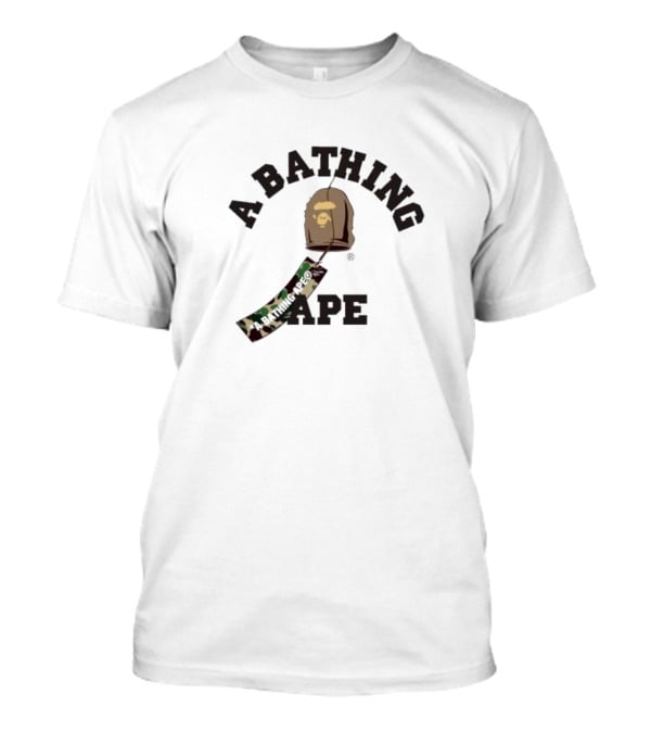 A Bathing Ape Camouflage Wind Chimes Ape Head T-Shirt