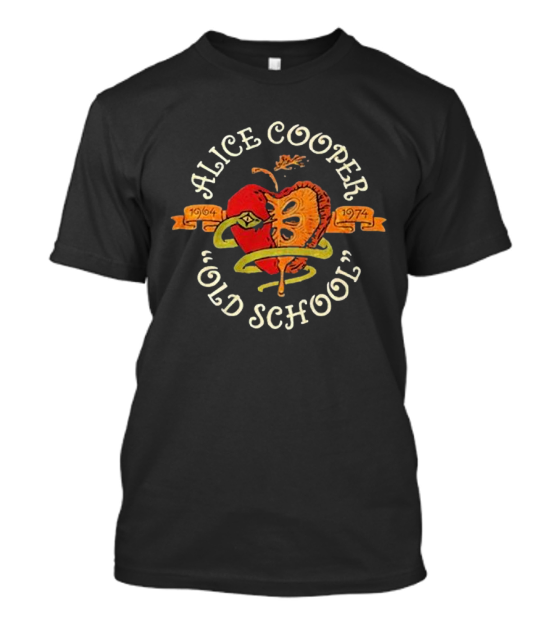 Alice Cooper Old School 1964 1974 Snake And Apple T-Shirt