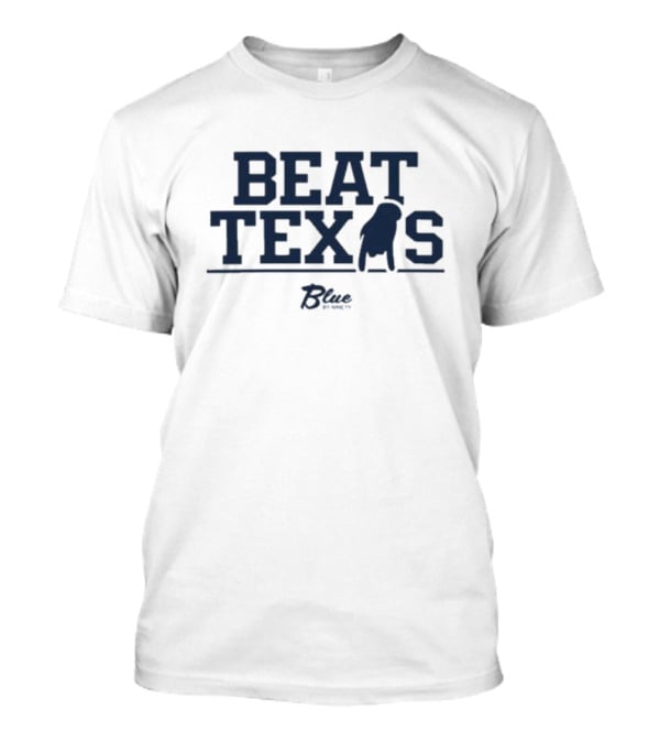 Beat Texas Blue Football Rivalry Spirit T-Shirt