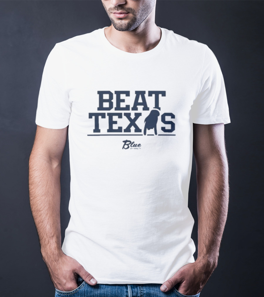 Beat Texas Blue Football Rivalry Spirit T-Shirt