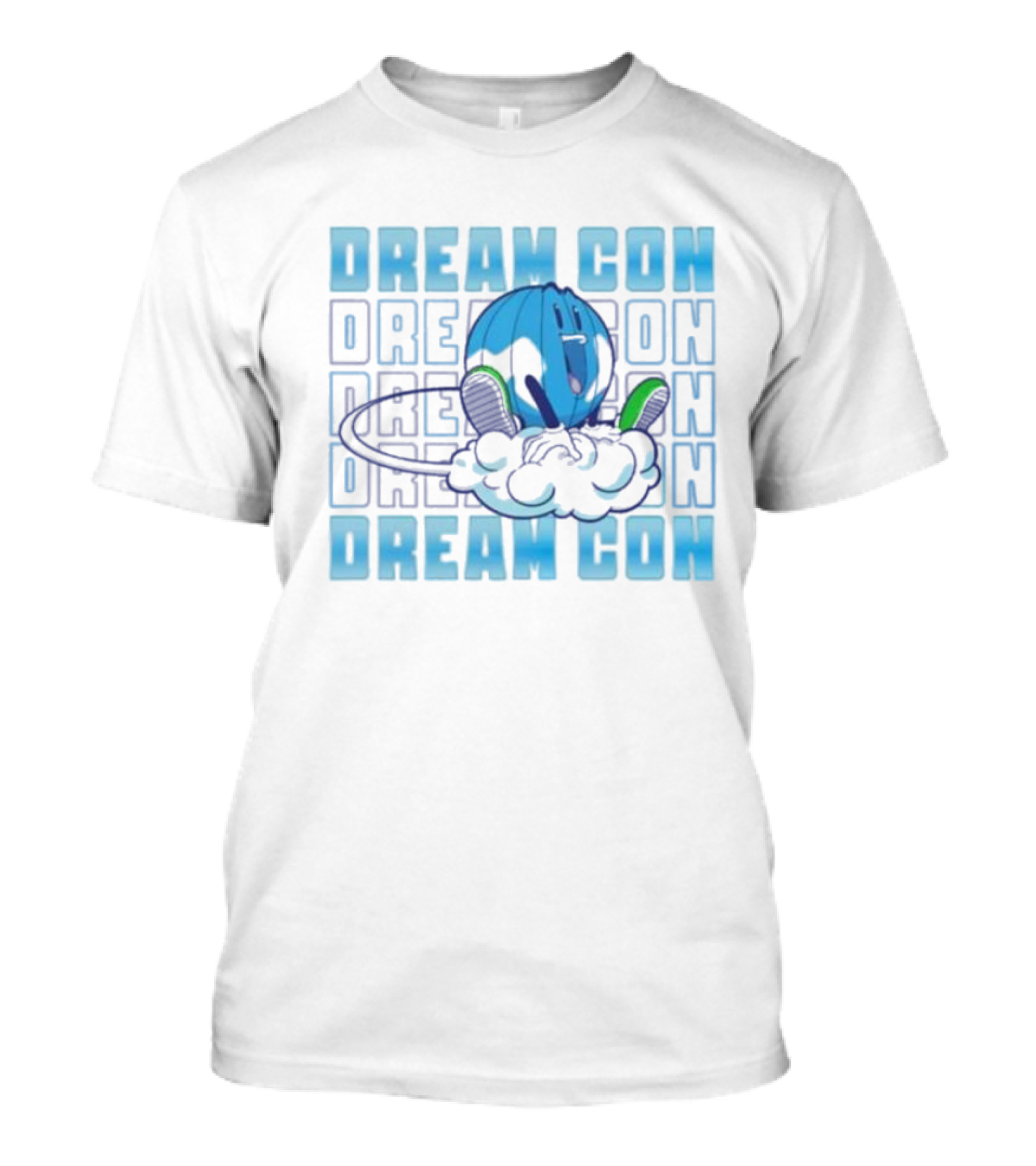 Dream Con Globoy Blue Planet And Sneakers T-Shirt