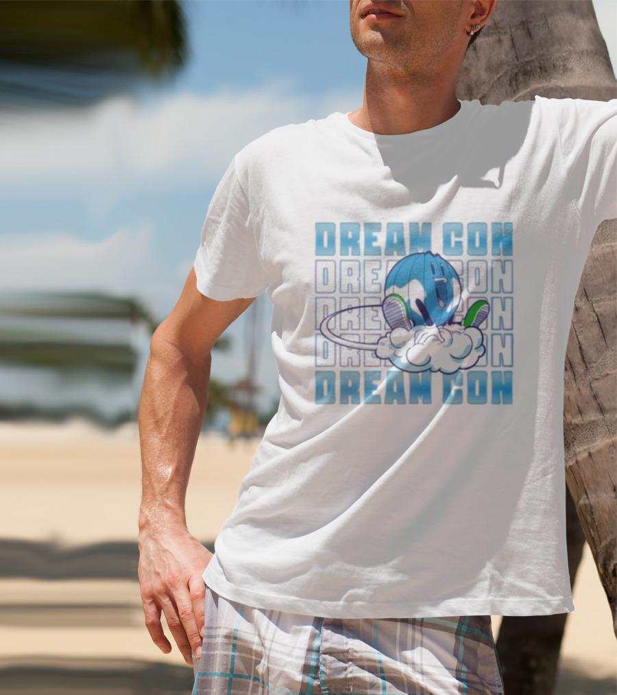 Dream Con Globoy Blue Planet And Sneakers T-Shirt