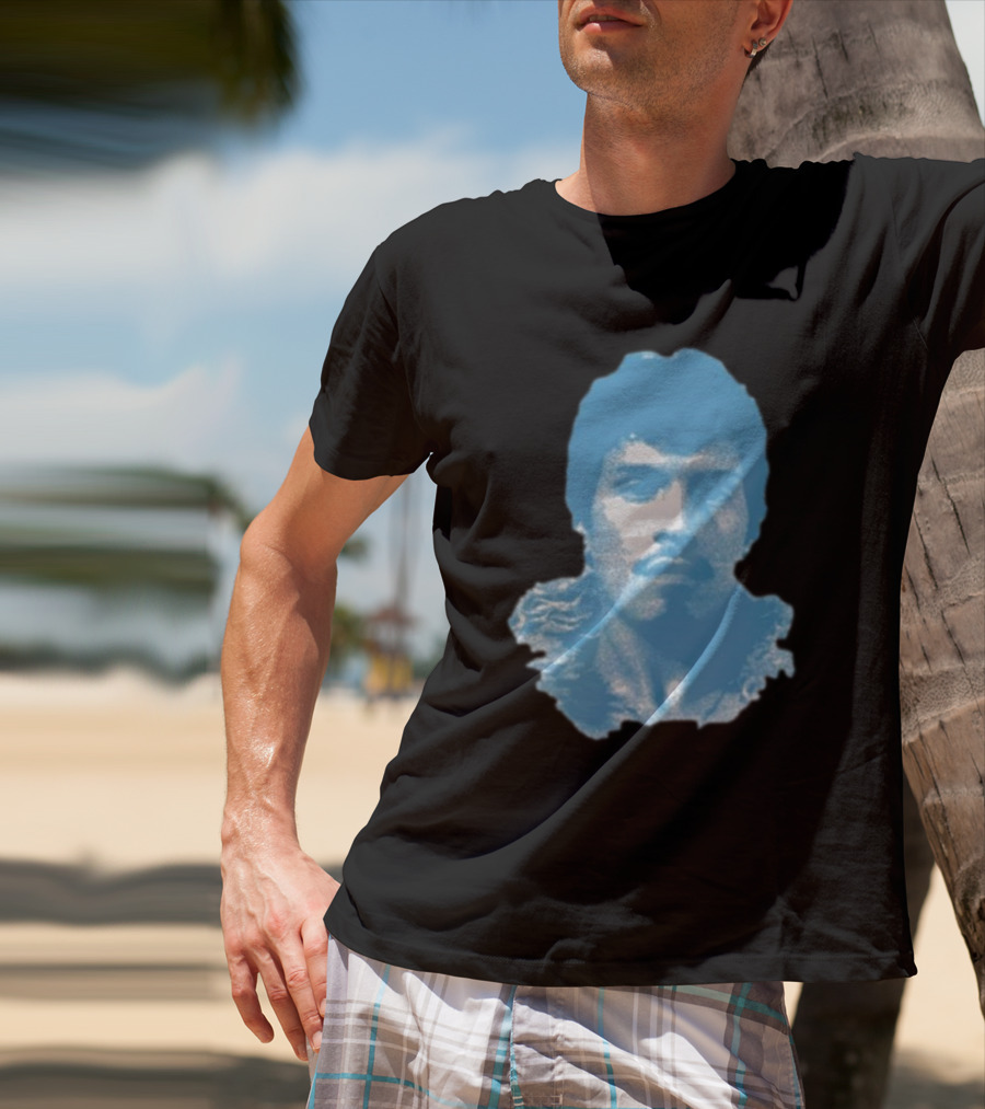 Omar Apollo God Said No Jumbo Blue T-Shirt
