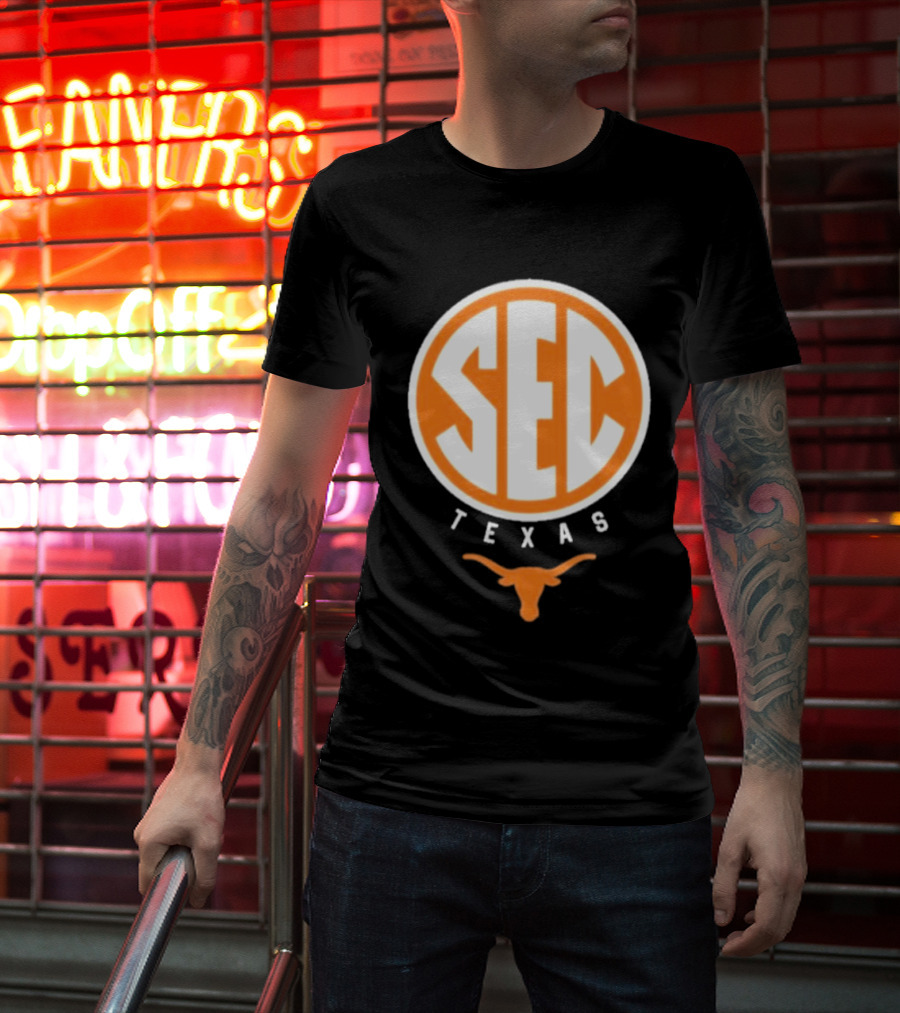 SEC Texas Longhorns Logo Texas Longhorn T-Shirt