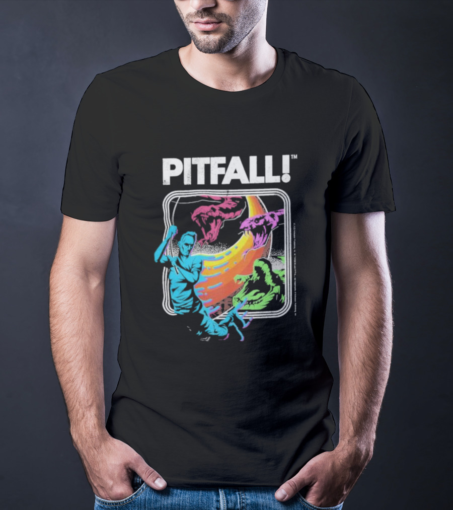 Seven Squared Pitfall Retro Adventure Gaming T-Shirt